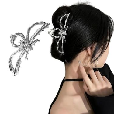 Imagem de Clipes de garra de cabelo de aranha preta para mulheres e meninas hiphop tamanho grande tamanho médio para cabelo grosso e fino prendedor de cabeça para pentear, acessórios de cabelo, presente de