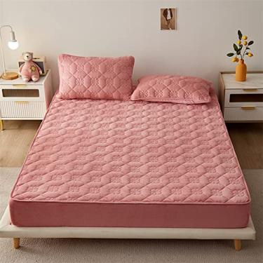 Imagem de LULUMAIC Lençol de adaptação, supermacio, fofo, confortável, quente, quente, luxuoso, térmico, luxuoso, capa de areia de luxo fácil de cuidar (JN 6) 1 1