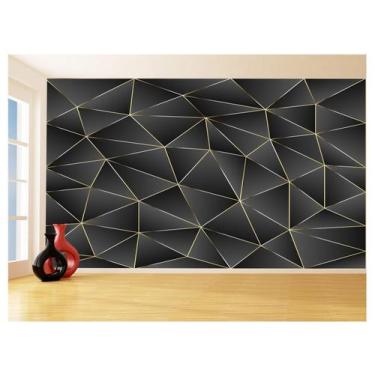 Imagem de Papel De Parede Triangulos Moderno Gamer Linha 3,5M Txt41 - Você Decor