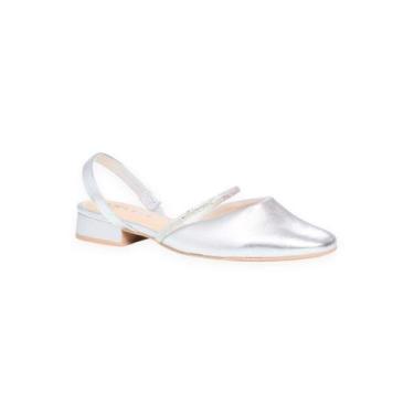 Imagem de Sapato Mule Slingback - Ramarim, 37, Prata