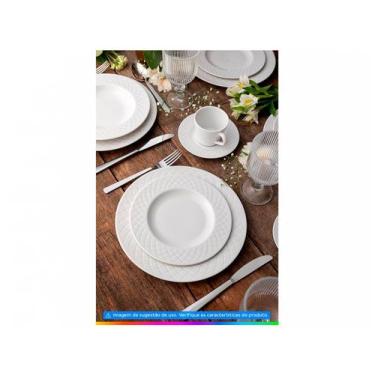 Imagem de Aparelho De Jantar Tramontina Ingrid Em Porcelana 20 Peças, Branco, 20