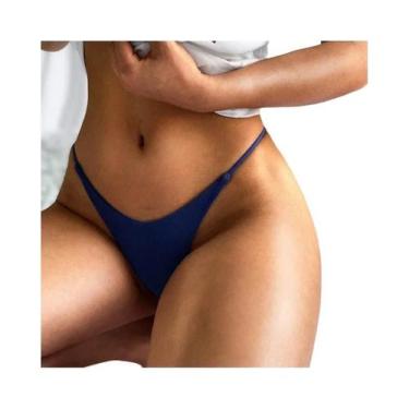 Imagem de Calcinha De Algodão De Cintura Baixa Para Mulheres, Tanga Sem Costura,