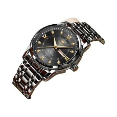 Imagem de Relógio Masculino À Prova d'Água Luminoso De Quartzo OLEVS 5513 Em Aço