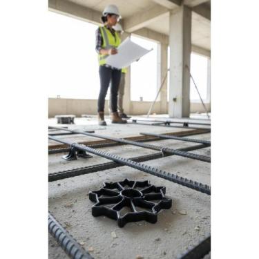 Imagem de Espaçador P/ Ferragens 25mm Circular 1000 Un  Cobrir Aço Pe - Congratu