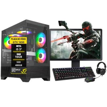 Imagem de Pc Gamer Completo Darius I5 3ºGer. GTX 1650 16GB SSD 480GB - AMORIM SH
