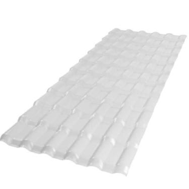Imagem de Telha de Pvc Plan P3010053 2,42m X 88cm 6 Ondas Branco Afort