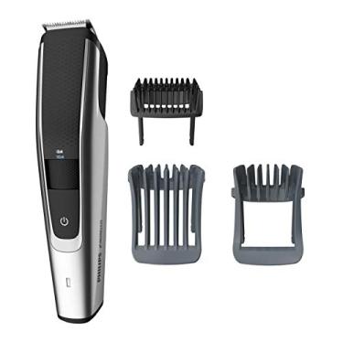 Imagem de Philips Norelco Aparador de barba e aparador de cabelo série 5500, elétrico, sem fio, aparador de barba com uma passagem, com recurso lavável para facilitar a limpeza