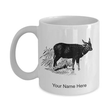 Imagem de Caneca Anoa-vintage personalizada, copo de café Anoa-vintage, ideia de presente Anoa-vintage, copo Anoa-vintage personalizado, caneca Anoa-vintage personalizada - caneca de café 325 ml