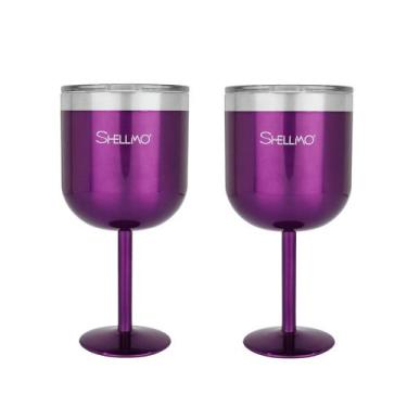 Imagem de Kit 2 Taças para Gin - 530ML - Shellmo, ROXO PÚRPURA