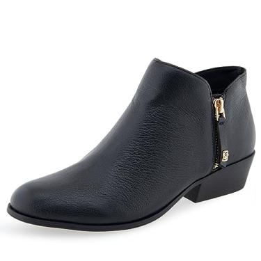 Imagem de Aerosoles Bota feminina de cano curto Collaroy, Couro preto, 6
