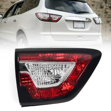 Imagem de Huray Luz traseira interna esquerda adequada para Chevy Traverse 2013-2017, luz traseira LH estilo original, lâmpada de freio traseira, substituição para GM2802108 lado do motorista