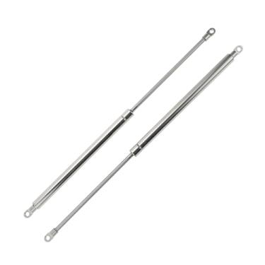 Imagem de Motoforti Suporte universal de elevação de aço inoxidável mola a gás 20 polegadas/500 mm 45.4 kg/445N/45 kg aço inoxidável tom prata 2 peças