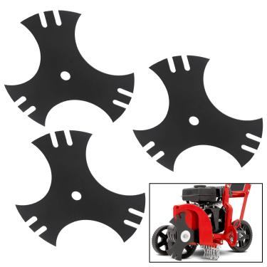 Imagem de AMTHKNO Pacote com 3 (23 cm x 5/20.3 cm) 781-0748-0637 Lâmina de valetadeira Tri-Star compatível com cortador de grama MTD Craftsman, substitui 781-0748 981-0748 40-009 490-105-M017 CMXGZAM101017 5017