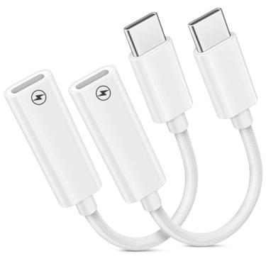 Imagem de Adaptador de cabo de carregamento USB C para Lightning para Apple iPhone 16 Plus 15 Pro Max iPad Air Mini 6 tipo C macho para fêmea PD carregamento rápido transferência de dados Lightning para