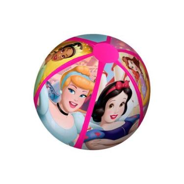 Imagem de Bola Inflável Princesas Disney 40cm Infantil Piscina Praia - Etitoys