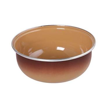Imagem de Tigela Bojuda 22 Esmaltada Marrom degradê - 3000 ml - Ewel