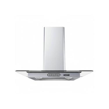Imagem de Coifa De Parede 60cm Vidro Reto Duto Slim Fogatti Inox 110V