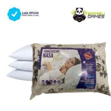 Imagem de Travesseiro Florido Poliester Firme Alto Macio Astronauta Nassa 70x50 