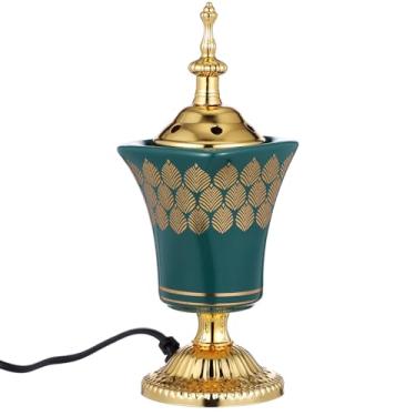 Imagem de VOSAREA Incensário elétrico para queimador de incenso para decoração de casa, design compacto, difusor de aroma, compatível com plugue