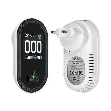 Imagem de Detector De Monóxido De Carbono 3 Em 1 Com Sensor De Temperatura E Umi