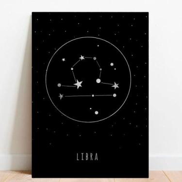 Imagem de Placa Decorativa Signos Libra - TACOLADO PAPEL DE PAREDE, 30x40cm