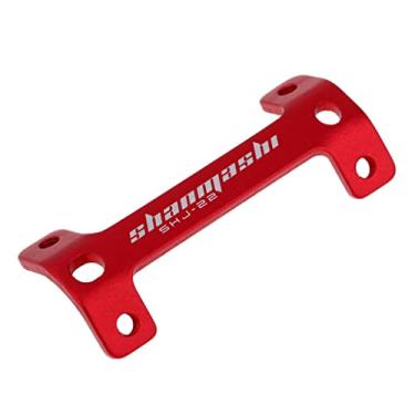 Imagem de LoveinDIY Suporte de gaiola de garrafa para adaptador de gaiola de garrafa dupla de montagem em tubo - vermelho, 76 x 34 mm