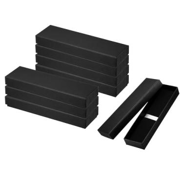 Imagem de PATIKIL Caixa de presente de caneta, pacote com 8 estojos vazios de papelão, caixa de apresentação de caneta para lápis, esferográfica, joias, materiais de escritório, preto