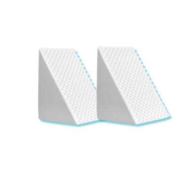 Imagem de Kit 2 Encosto Anatômico, Triangular, Branco, Leitura, Pós Operatório, acompanha Capa Com Zíper, Suppremo Sono
