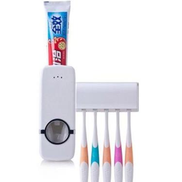 Imagem de Dispenser Aplicador Pasta Dente Creme Dental Escova Suporte - BCS