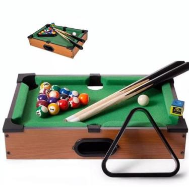 Imagem de Mesa de Sinuca Portátil - Diversão Completa Para Crianças e Adultos! -