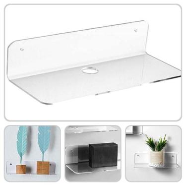 Imagem de Prateleiras De Parede Com Furo Para Fios E Cabos Acrílico não precisa 