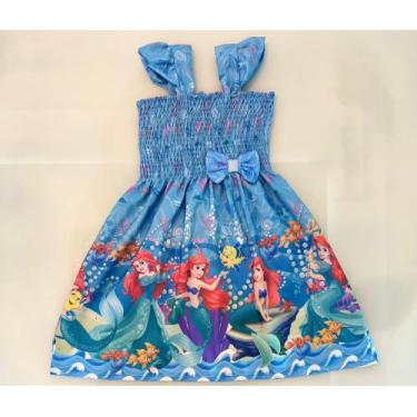Imagem de Vestido Japonesa Ariel Festa - Utchuk Kids, Azul, P