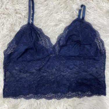 Imagem de Cropped Alcinha Plus Size 48 ao 58 - Orquídea Lingerie, Azul marinho, 