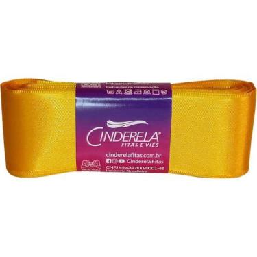 Imagem de Fita de Cetim 38MM 10M. Amarelo Ouro - Cinderela