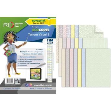 Imagem de Bloco Educação Artística Textura 3 Decorações 180G 36 Folhas 23X32CM -