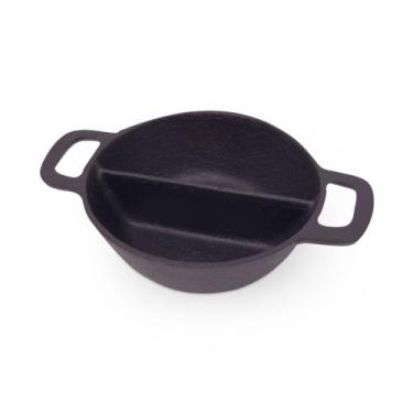 Imagem de Mini Cumbuca Petisqueira Panelinha Alumínio Fundido com Divisória - Za