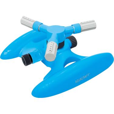 Imagem de AQUACRAFT Aspersor circular para cobertura de área grande, rotação ajustável de 360 graus com base estável