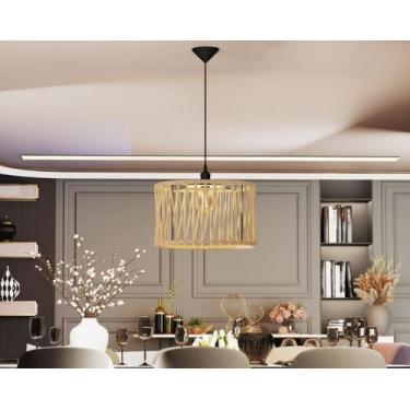 Imagem de Pendente Lustre Em Corda Naútica Aço Carbono Nobre - Mobigu, OffWhite
