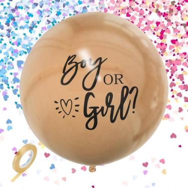 Imagem de Balões de Revelação de Gênero Mecholey - Menino ou Menina com Confete