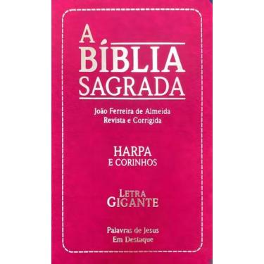 Imagem de Biblia Sagrada - Evangelica Com Harpa e Corinhos - Rosa Sortido, Sorti
