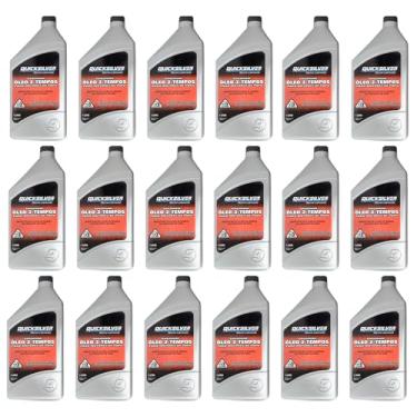 Imagem de Óleo Náutico Quicksilver TCW3 Original Motores Popa 18 Litros