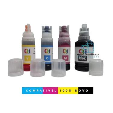 Imagem de Refil 4 Tinta Compativel Epson 504/544 CORANTE - Premium Qualityink