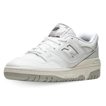 Imagem de New Balance Tênis masculino 550 GS, Branco/Branco, 7 Big Kid