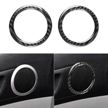 Imagem de NVCNX Fibra de carbono premium real para Toyota 2ª geração Tacoma acessórios 2005-2015 2006 2007 2008 2009 2010 2011 2012 2013 2014 porta de carro anel de alto-falante decalque de acabamento interior