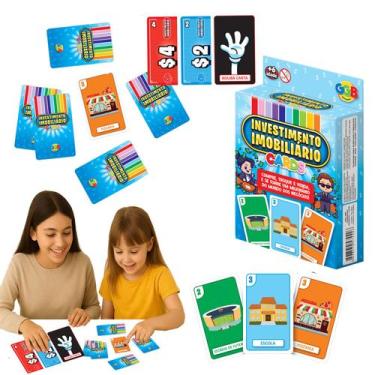 Imagem de Investimento Imobiliario Jogo Cartas Banco Educativo Oferta - GGB
