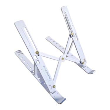 Imagem de Suporte para Notebook, em Plástico ABS, Ajustável em 6 Ângulos, Dobrável, Portátil, Ergonômico, Compatível com Notebooks de 10 a 17 Polegadas