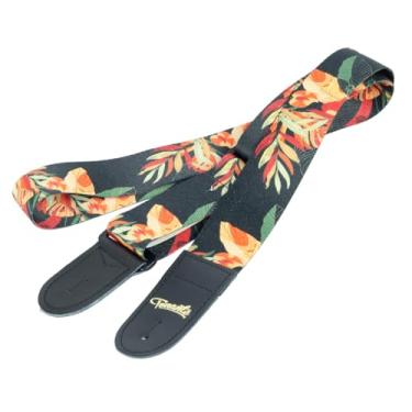 Imagem de CORREIA TONANTE DE POLIÉSTER ESTAMPA FLORAL LARANJA – TN10S