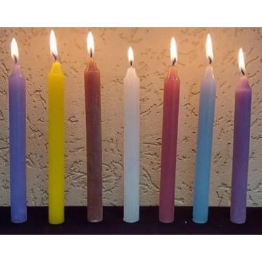 Imagem de Caixa com 100 velas palito 18cm 28g - branca