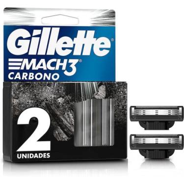 Imagem de Gillette Mach3 Carbono Refil Carvao Ativado
