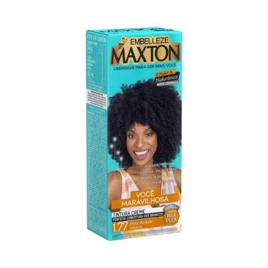 Imagem de Embelleze tintura maxton kit 1.77 preto azulado intenso